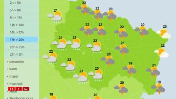 Les prévisions pour la soirée de samedi sont quasi-identiques