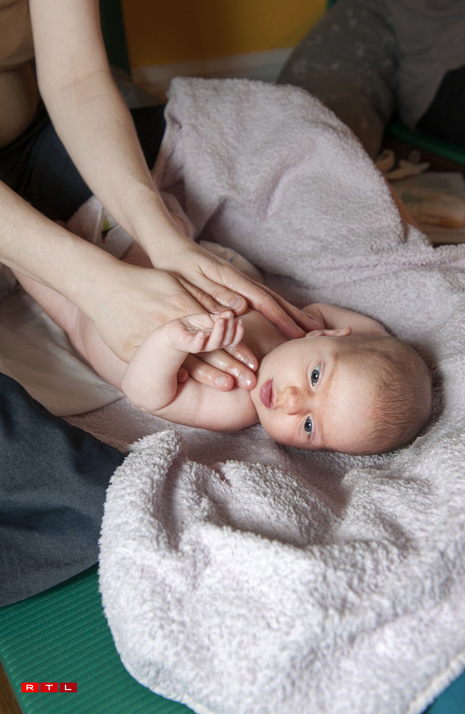 Baby massage.