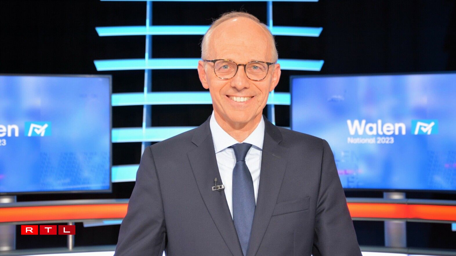 De Luc Frieden, Nationale Spëtzekandidat vun der CSV a fréiere Finanzminister.