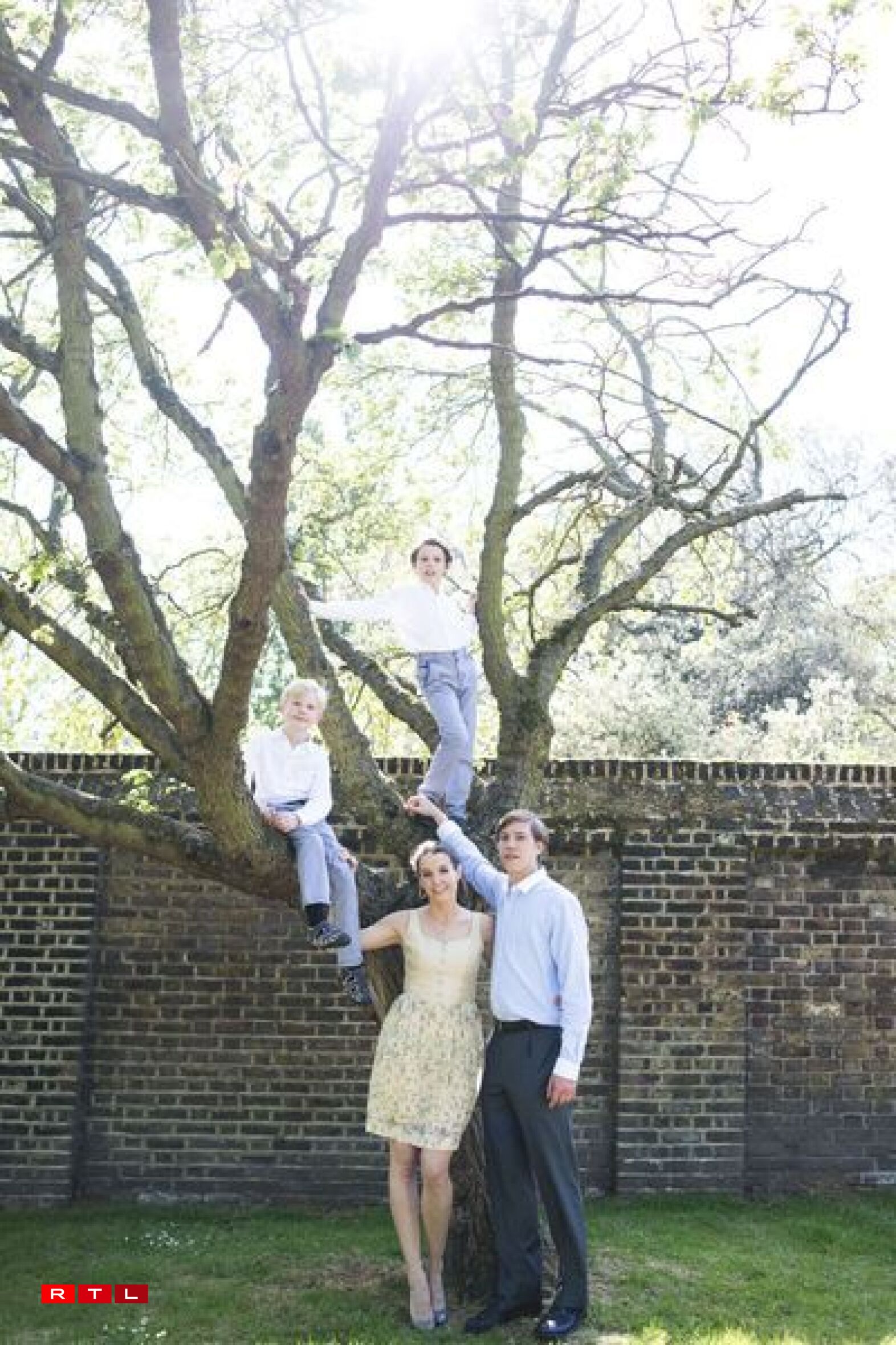 The young family in happier times.