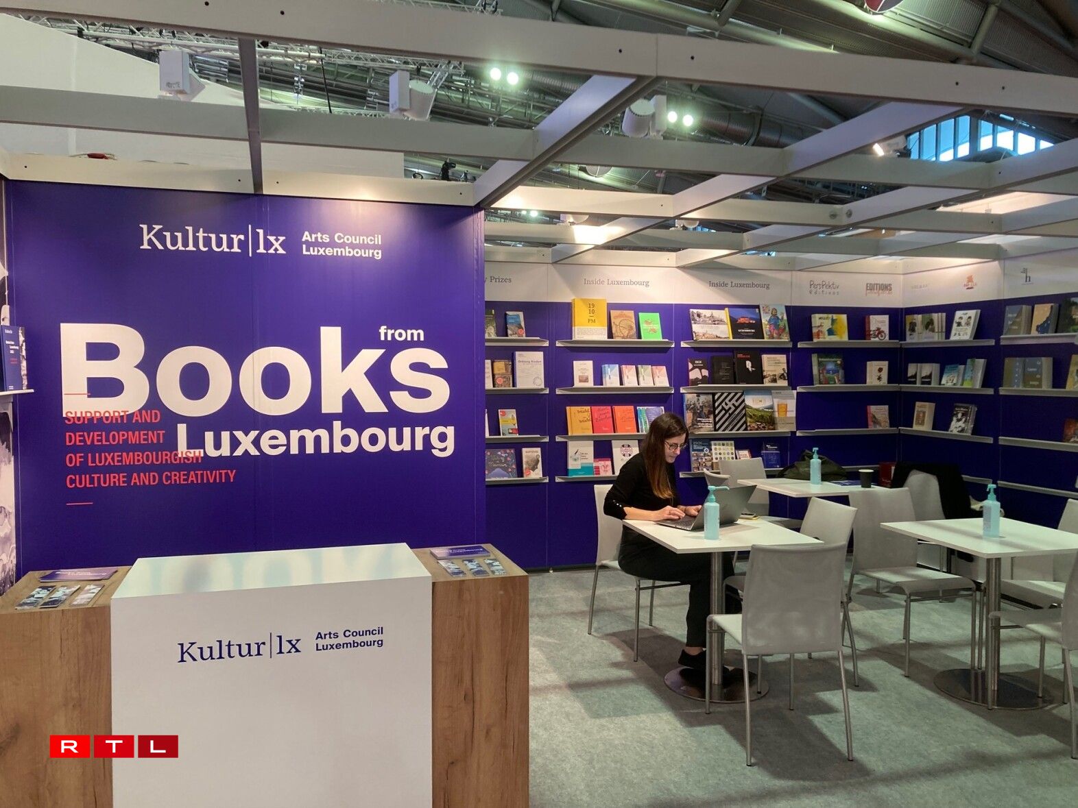 Impressioune vum Lëtzebuerger Stand op der Frankfurter Buchmesse