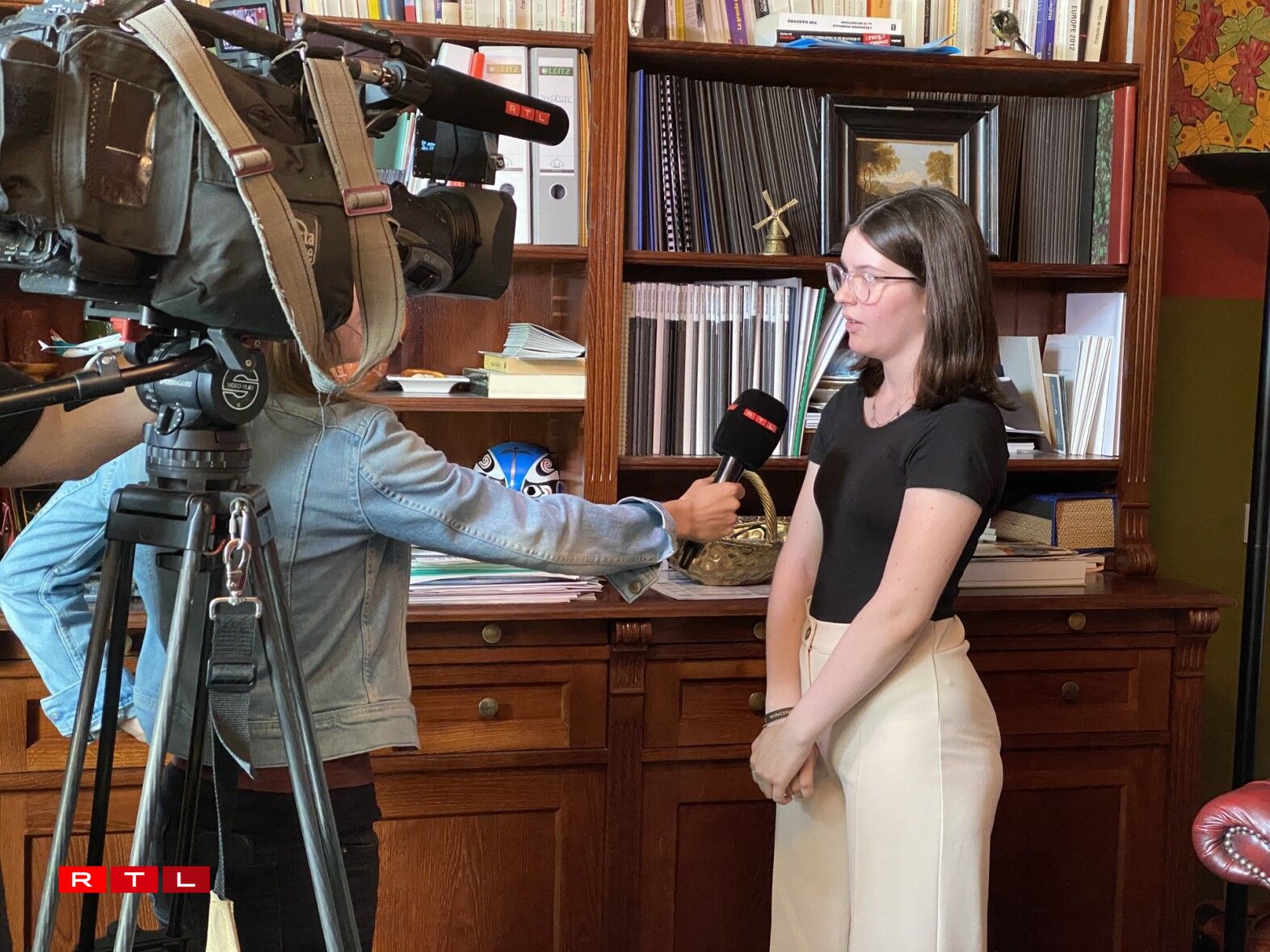 D'Hannah Jonk, Schülerin am Lycée Ermesinde