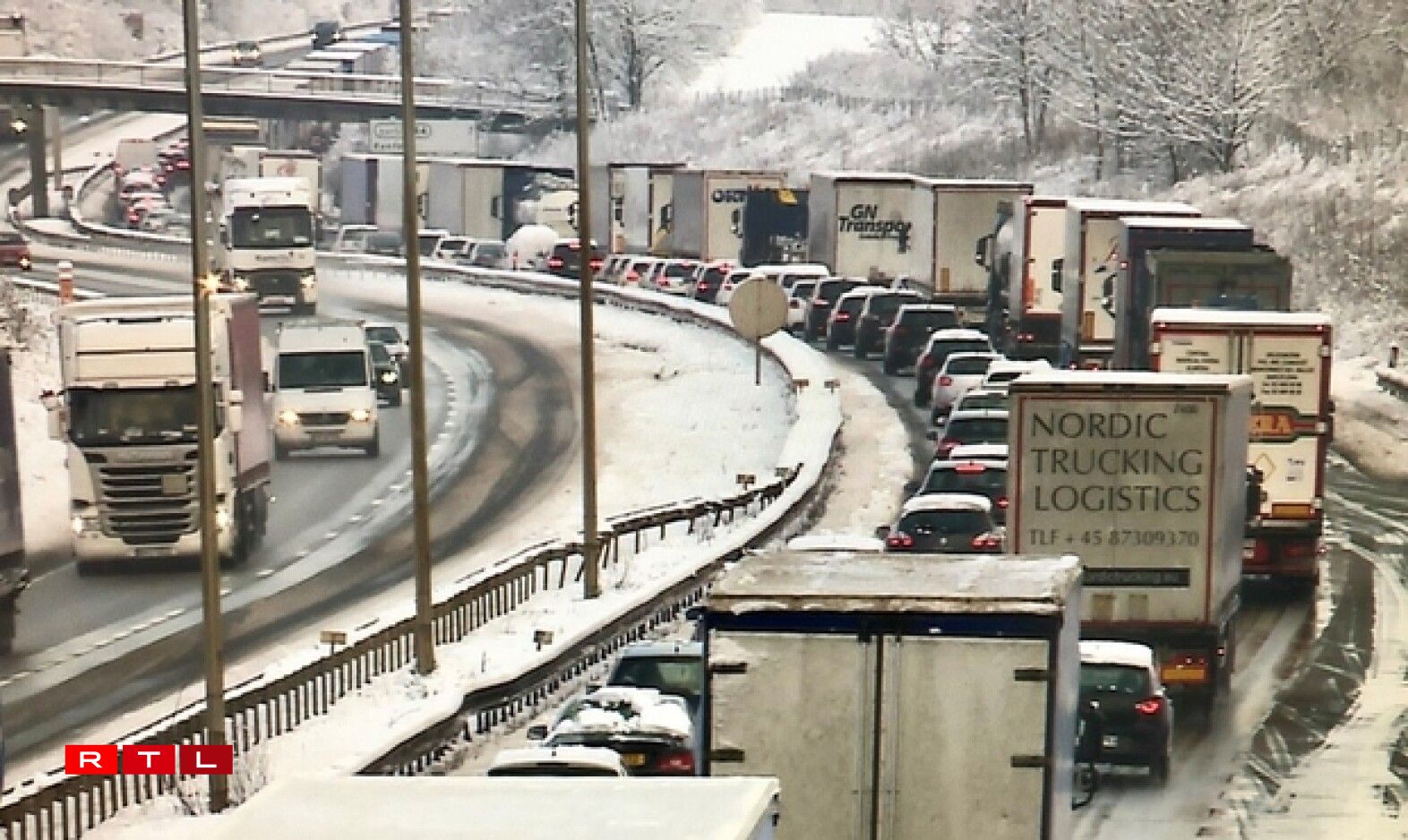 La circulation à l'arrêt sur l'A31 en direction du Luxembourg peu avant 10h.