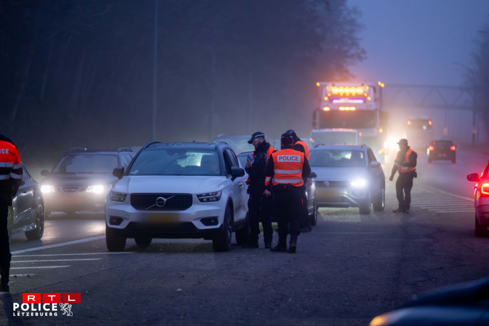 Grouss Policekontroll am Kader vun der Verkéierssécherheetscampagne "Gutt gesinn" den 20. Januar 2026 vu 7 bis 9 Auer op der N31 zu Péiteng.