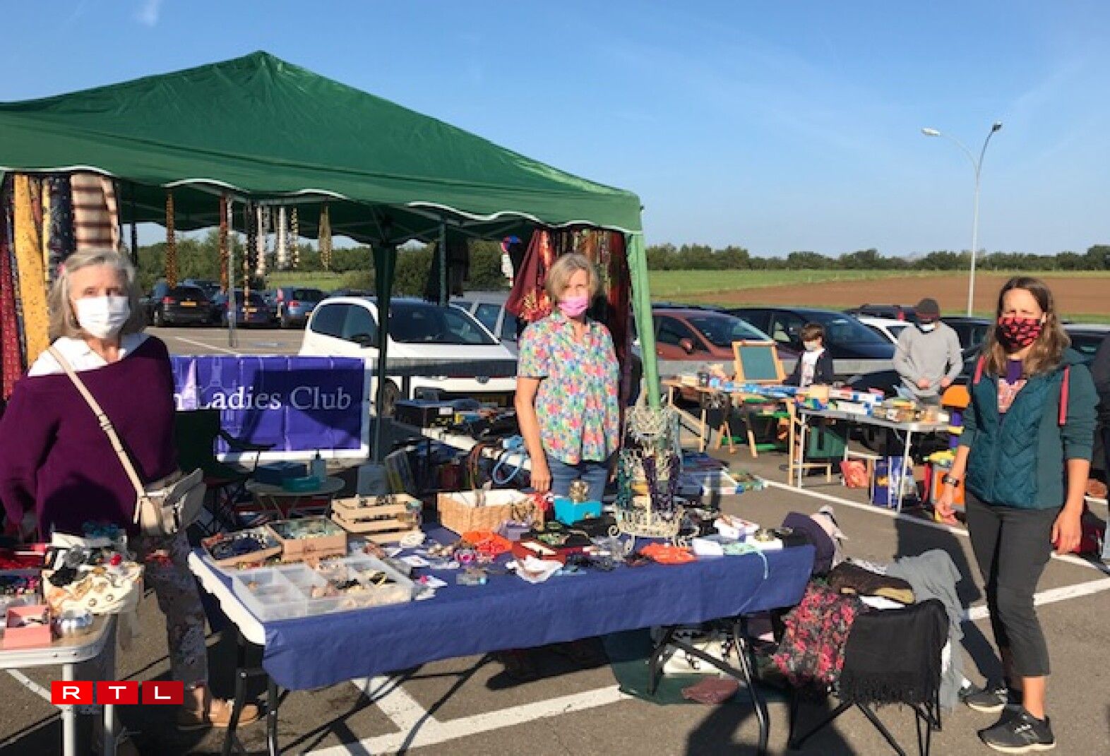 The BLC stand: Maribel Ramoneda, Janet Macey and Victoria Hodgson (left to right)
