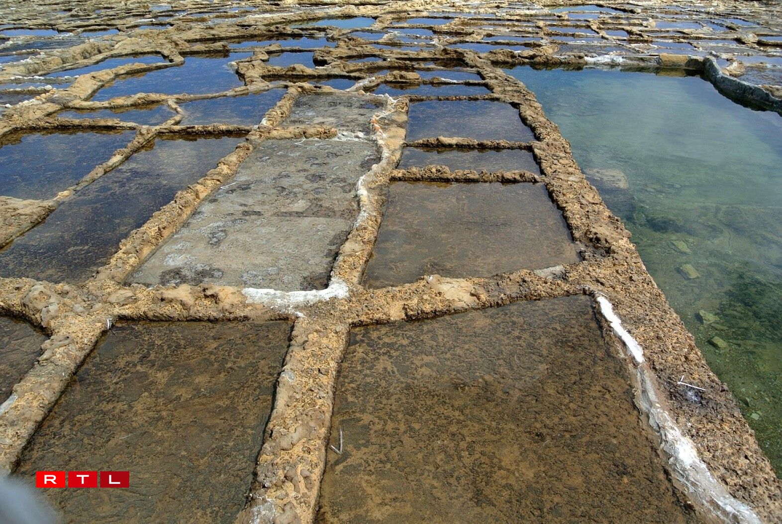 The salt pans in Gozo.