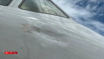 Des illustrations d'impacts d'oiseaux, publié par le PDG de la compagnie Latam Brasil sur son compte Linkedin.