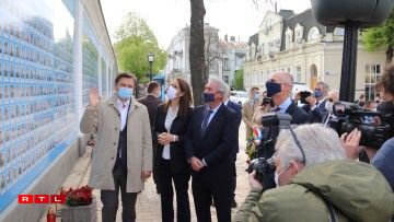 Les ministres du Benelux avec Dmytro Kuleba, ministre des Affaires étrangères de l'Ukraine