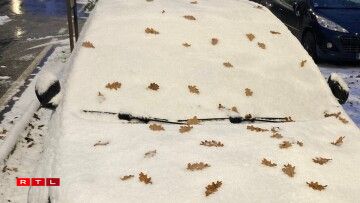 Une pphoto prise ce matin sur le parking près du cinéma de Diekirch