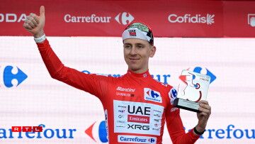 1. Etapp: Den Tadej Pogacar fir d'éischte Kéier a senger Karriär am Leadertricot vun der Vuelta