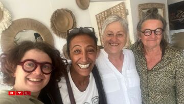 From left to right: Maya Garman, Lalla Zeinab Bouanani, Mira Pinzi, and Georgette Hein in Cairo.