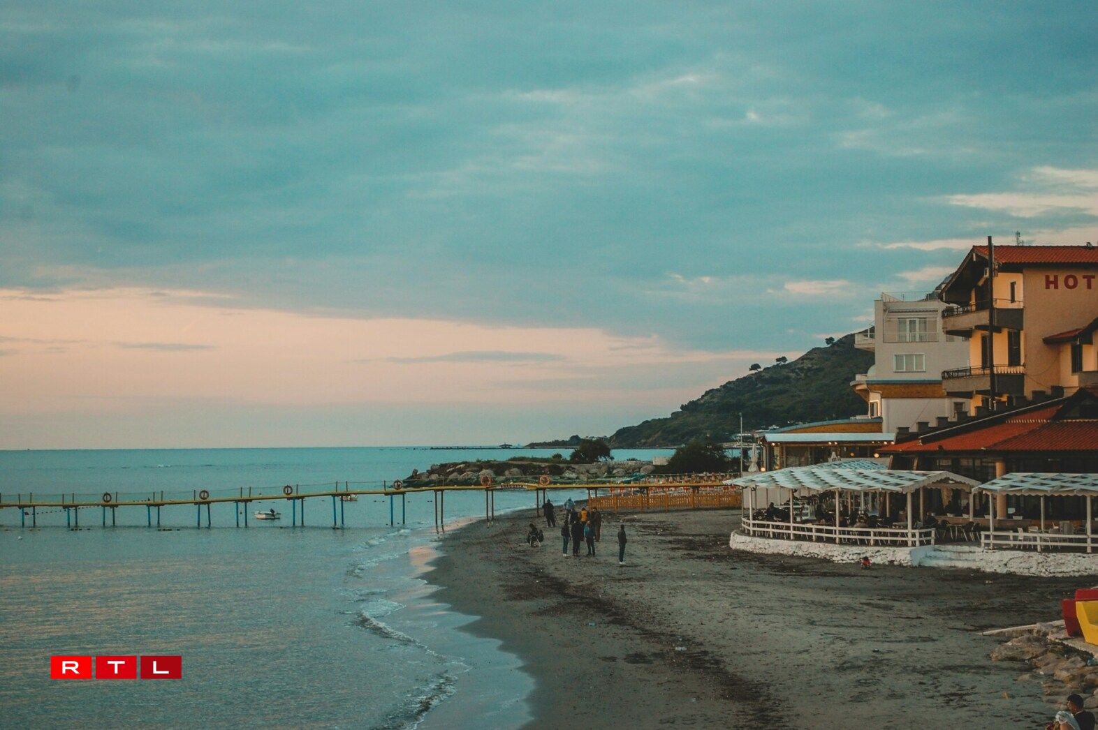 Beach Durrës in Albania