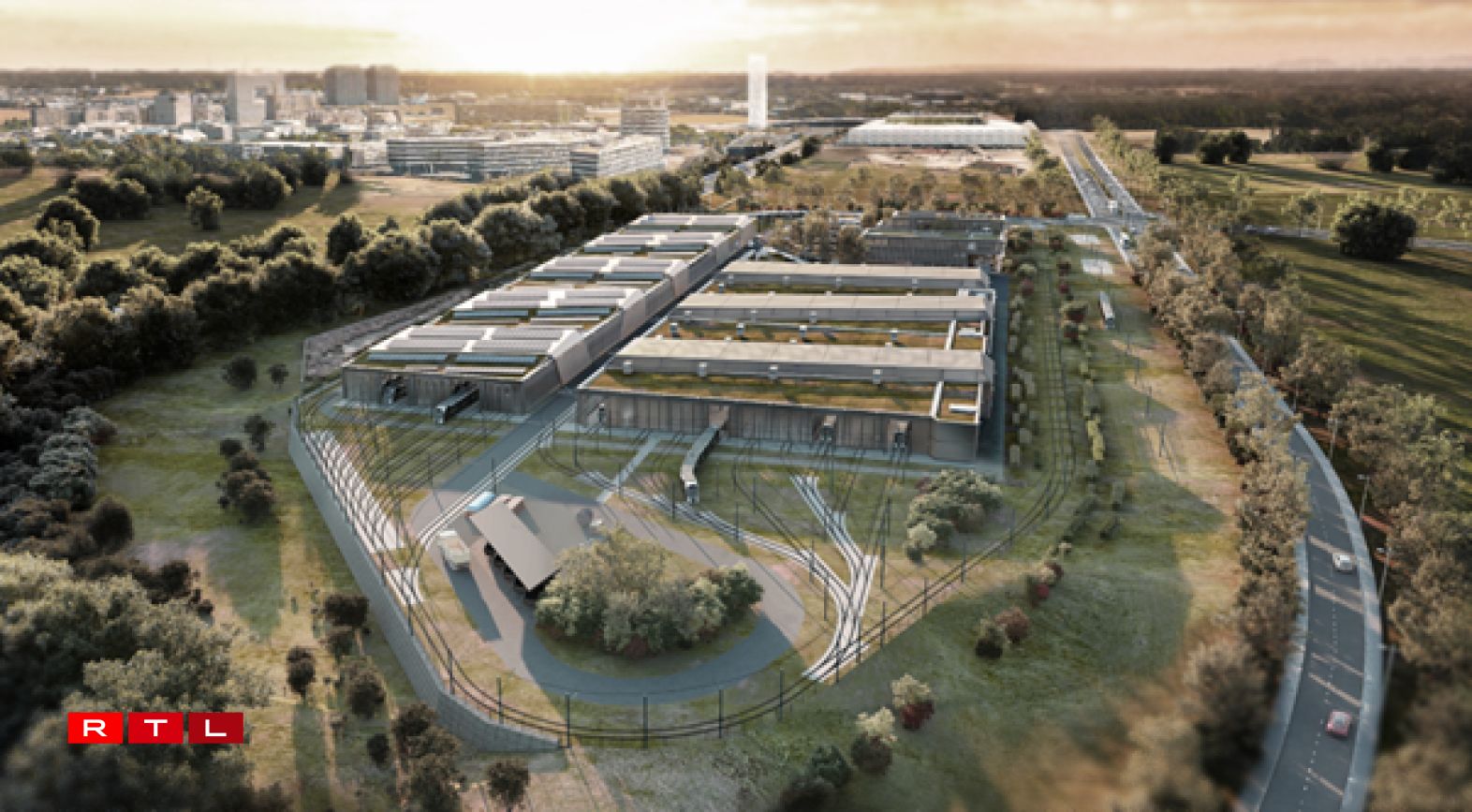 Le nouveau centre de remisage prévu dans le cadre de ce projet