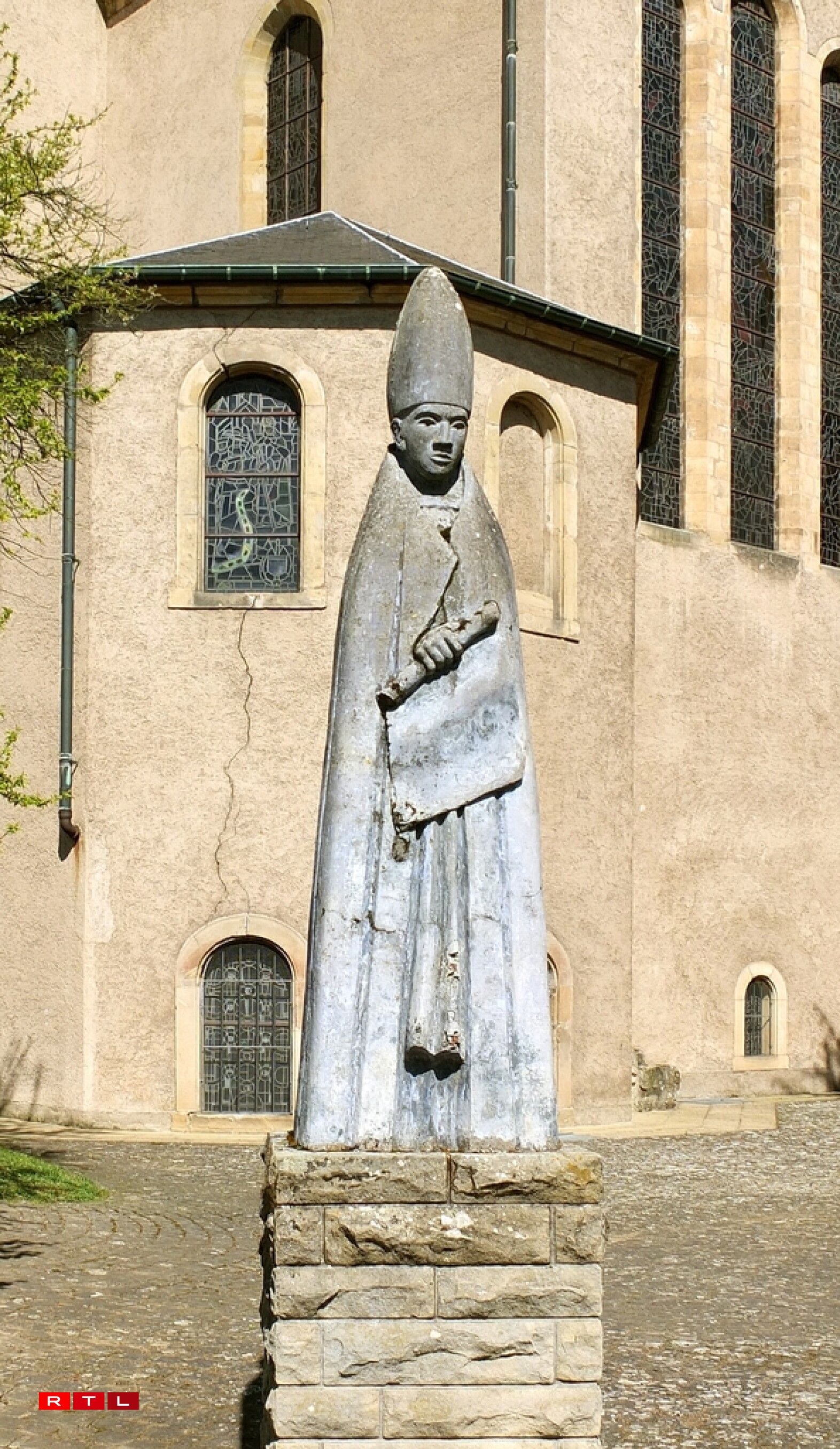 Statue of Saint Willibrord in Echternach.