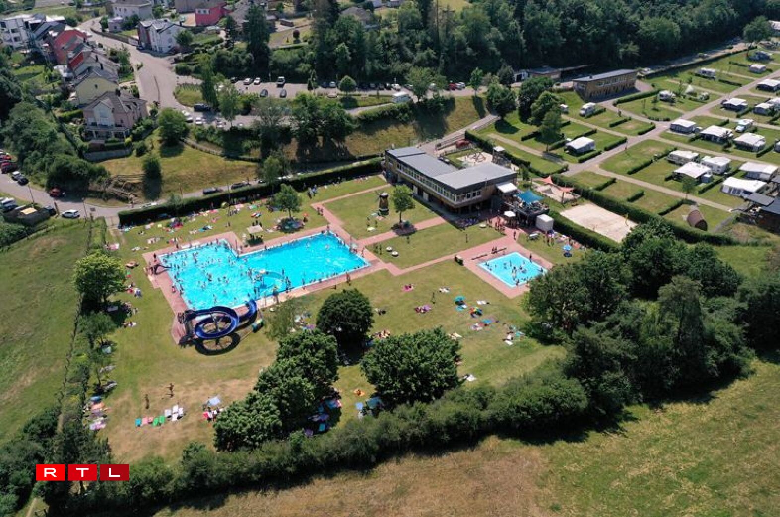 La piscine du camping Kaul à Wiltz