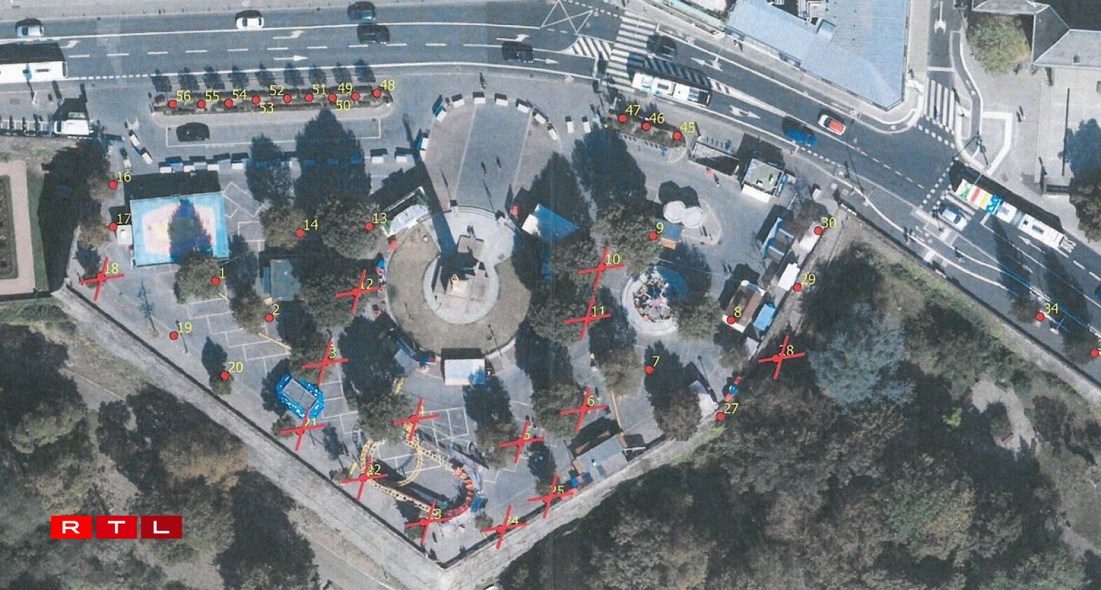 De geplangte Reamenagement vun der Place de la Constitution