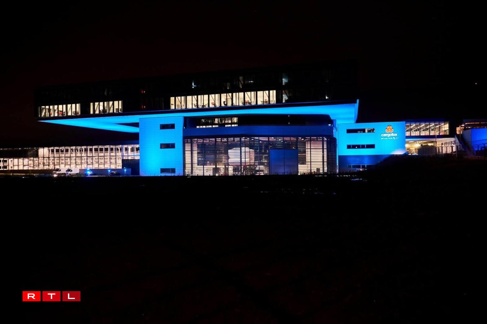 D'UNICEF-Aktioun #GoBlue am Joer 2021.