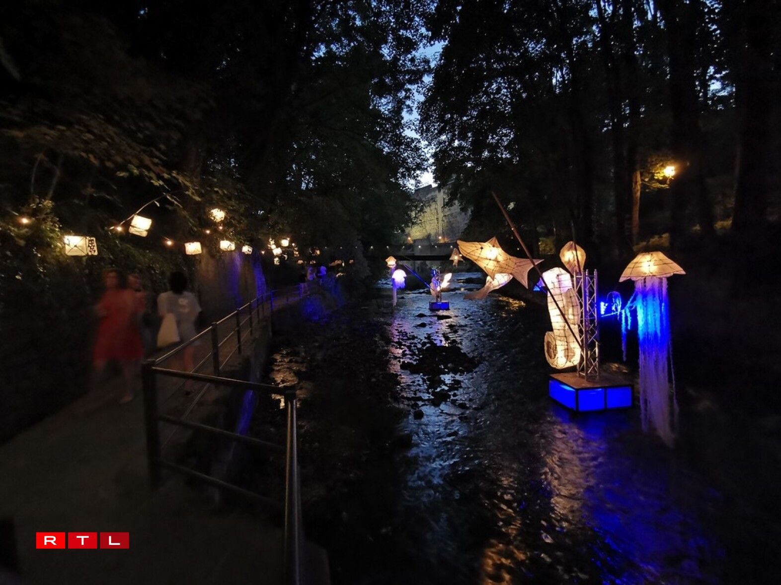 Balade de nuit lors du festival Siren's Call, à Luxembourg, cet été.