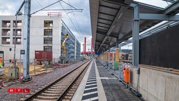 Construction at the Mersch railway station