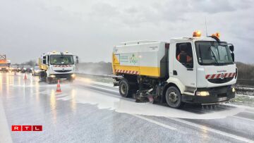 La première photo qui nous avait été envoyée par l'ITLF après l'incident sur l'A31 au mois d'avril 2018.