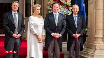 D'Grande-Duchesse Stéphanie beim Trounwiessel 2025.