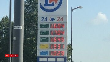 D'Spritpräisser bei Leclerc zu Thionville.