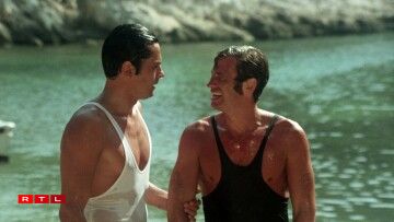 Den Alain Delon un der Säit vum Jean-Paul Belmondo am Film