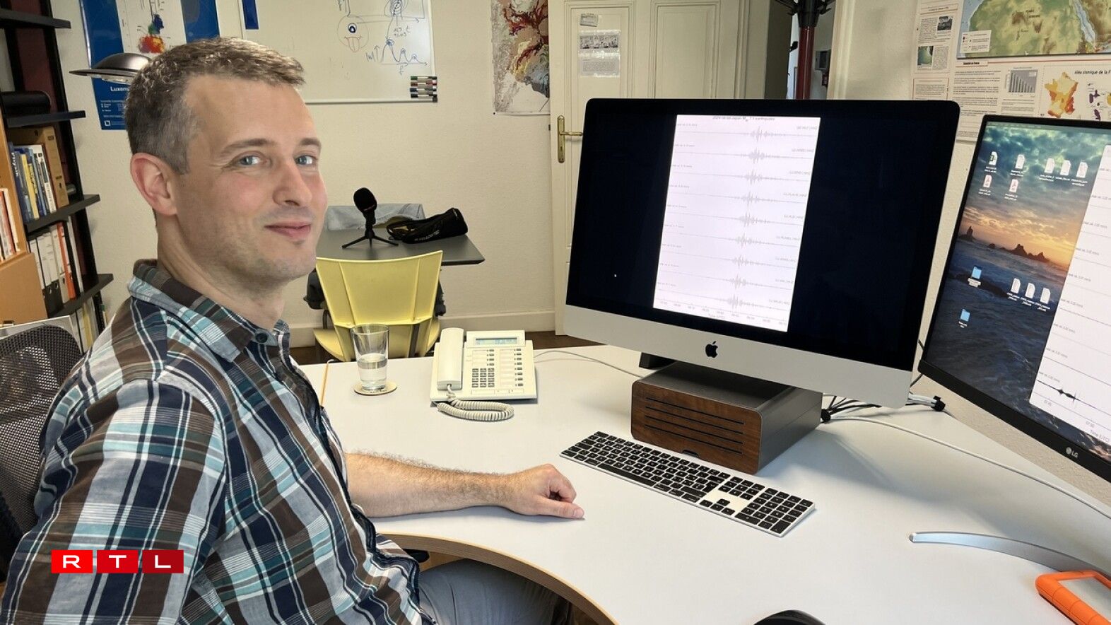 Den Adrien Oth ass wëssenschaftlechen Direkter vum Europäeschen Zentrum fir Geodynamik a Seismologie.