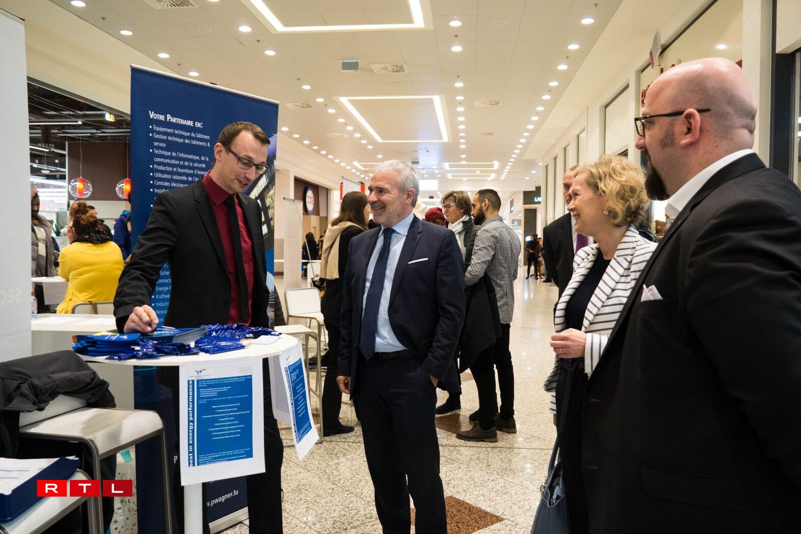 Den Aarbechtsminister Dan Kersch um RTL-Jobdag - Foto: Adem