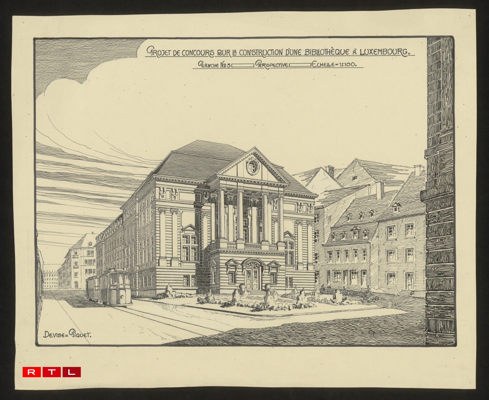 Plan for the museum and national library.