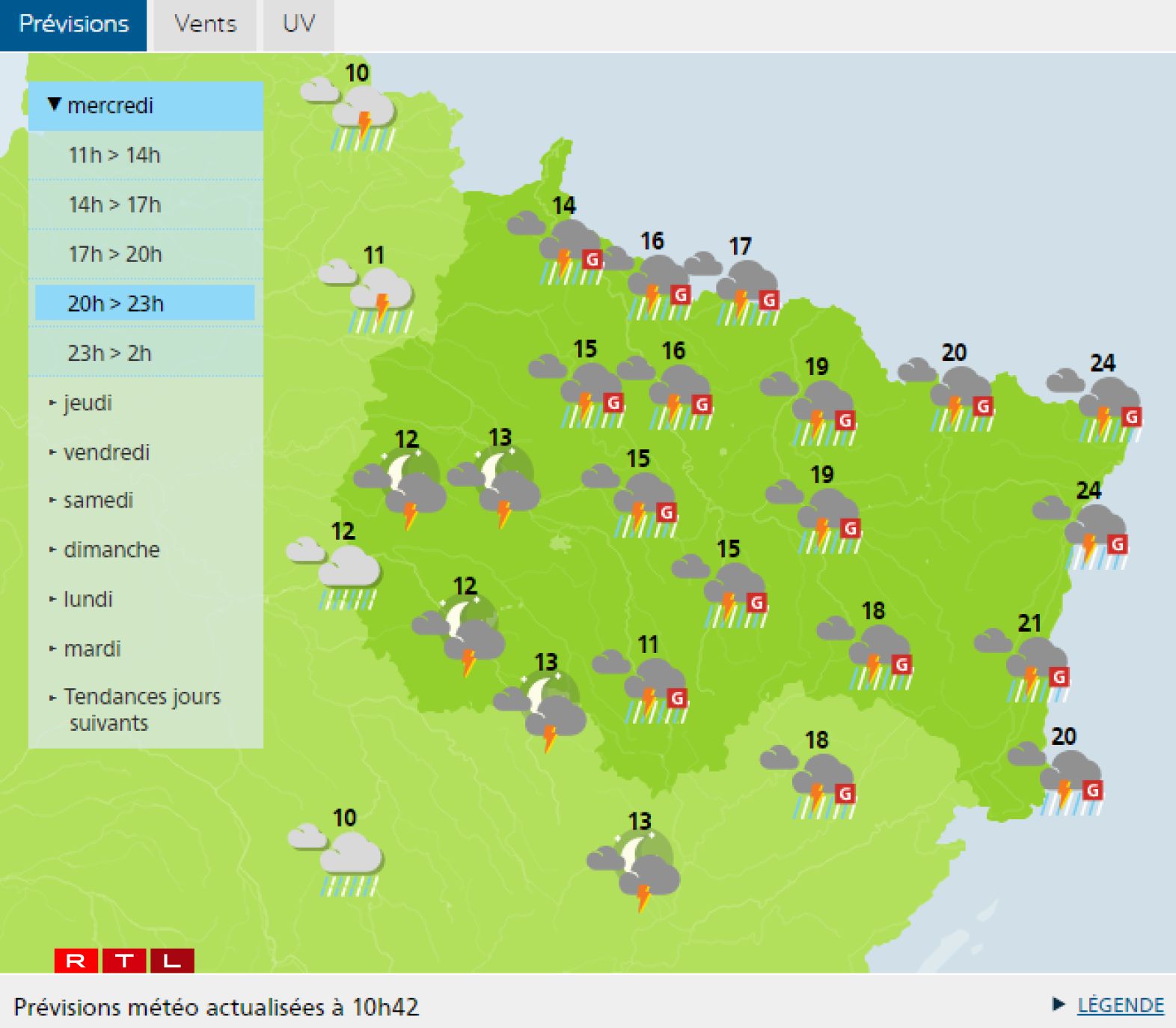Une perturbation qui va concerner tout le Grand Est