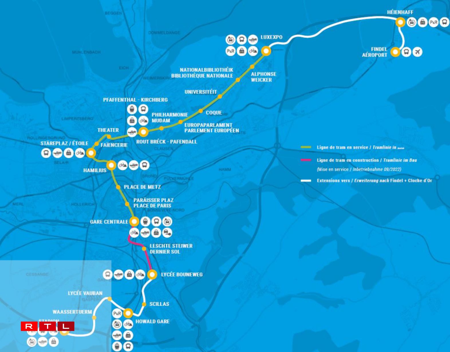 Tronçon Lycée Vauban - Stadion