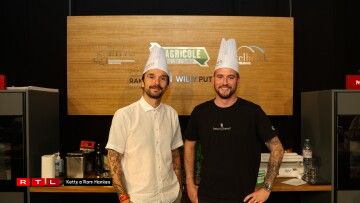 Déi zwee Finalisten: Roland Herrmann (l) a Luc Bettel (r)