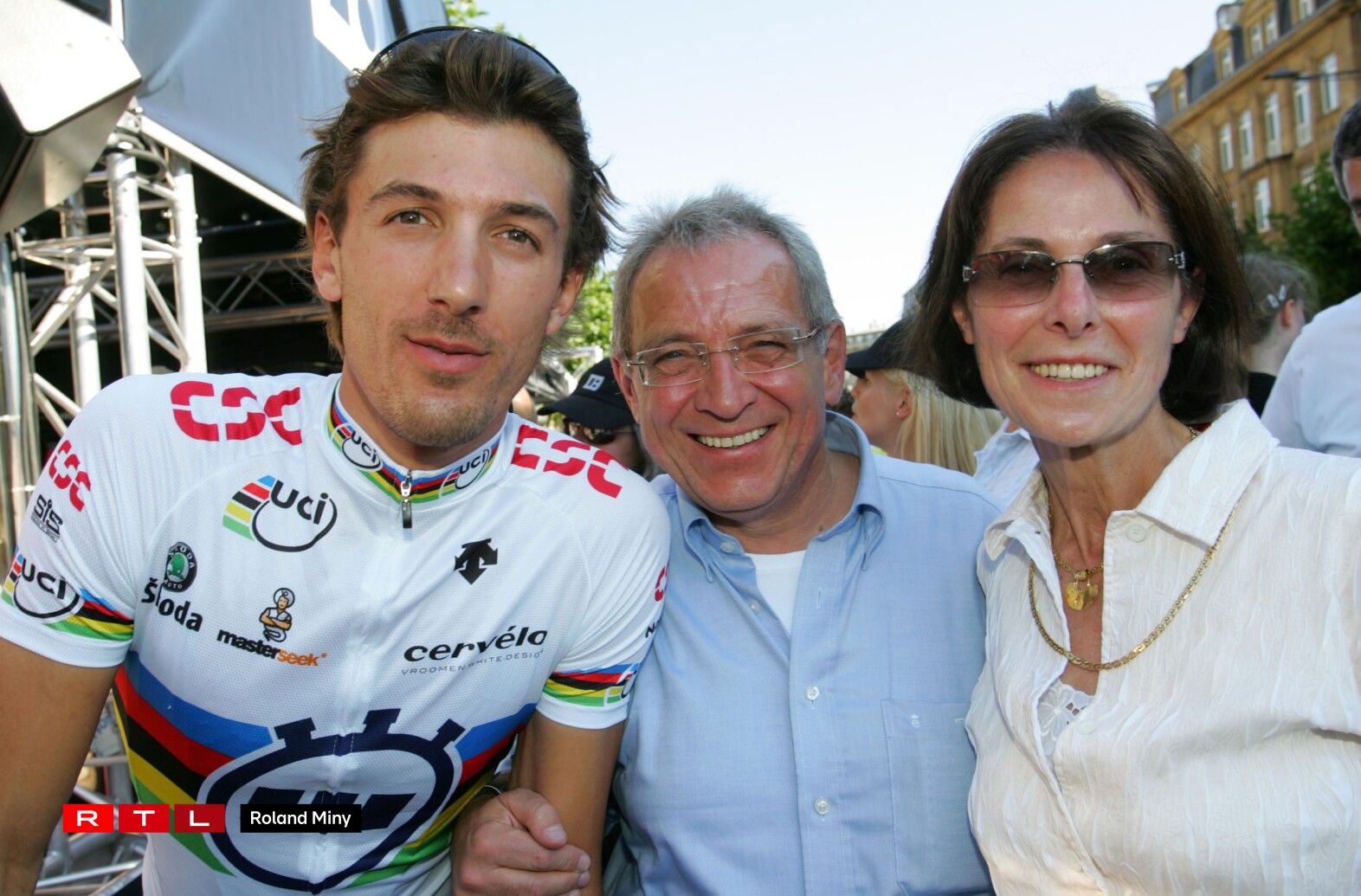 Tour de France 2007: De Petz Lahure a seng Fra zesumme mam Fabian Cancellara.